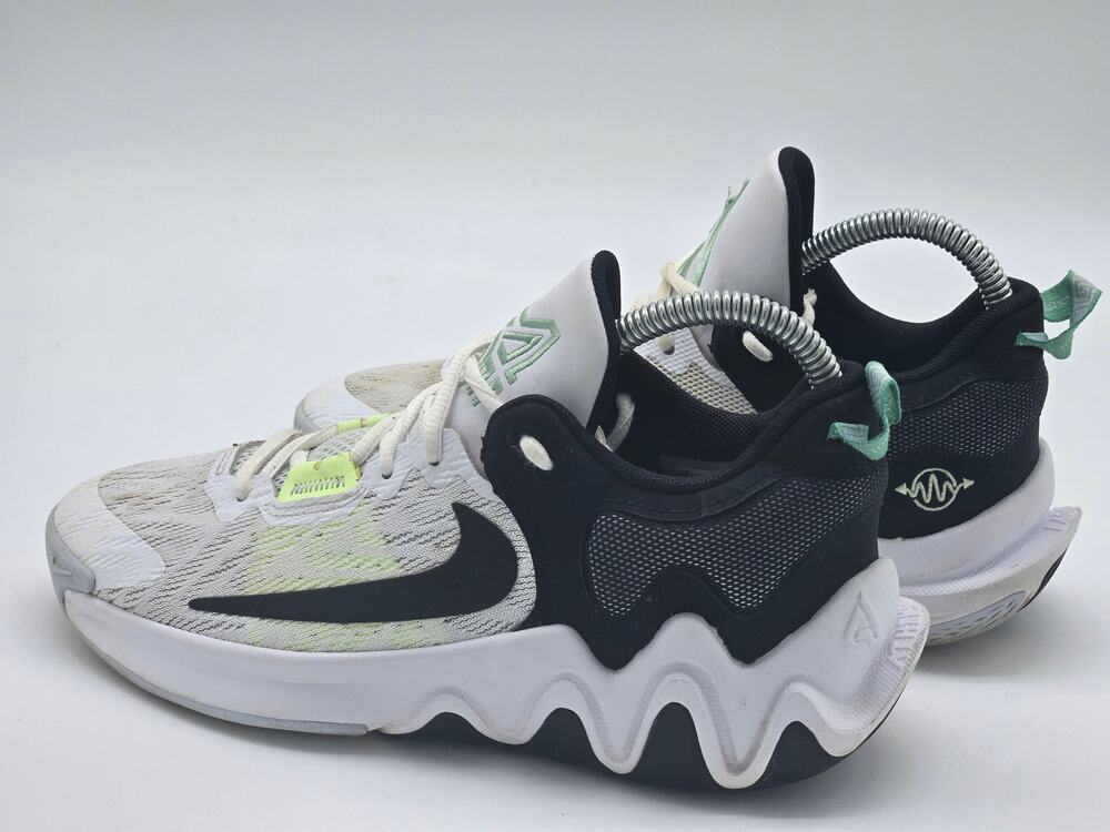 Nike Giannis Immortality 2 White Volt Gray Basketball Shoes Youth 4.5Y